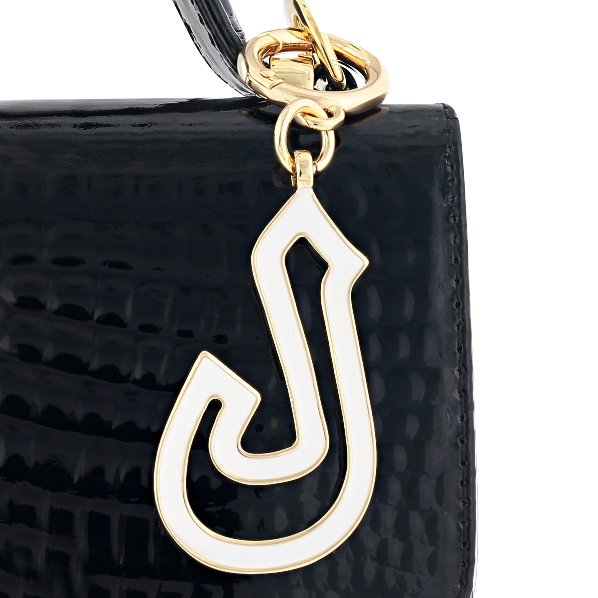 Letter bag charm outlet